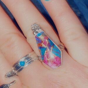 Absolutely Gorgeous One Of A Kind Handcrafted Coffin Style Ring